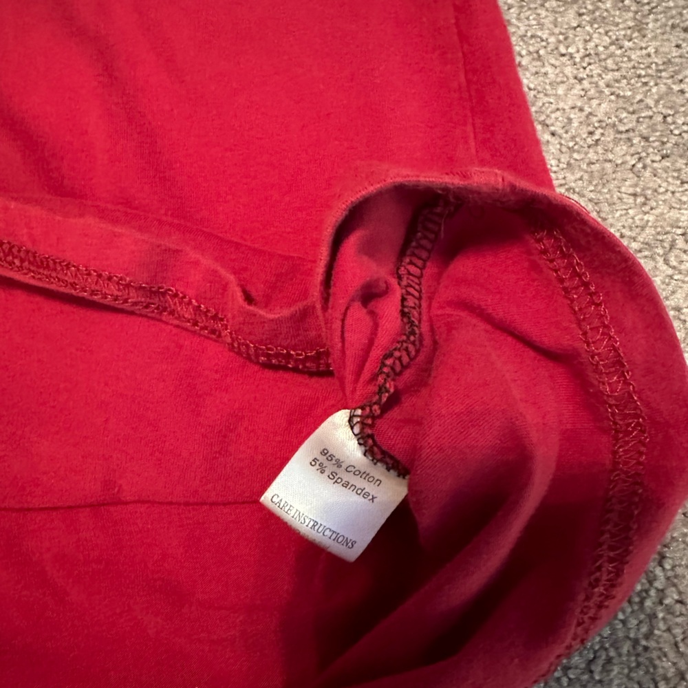 Women’s Top Red Black and animal print. Size small. - Picture 4 of 6